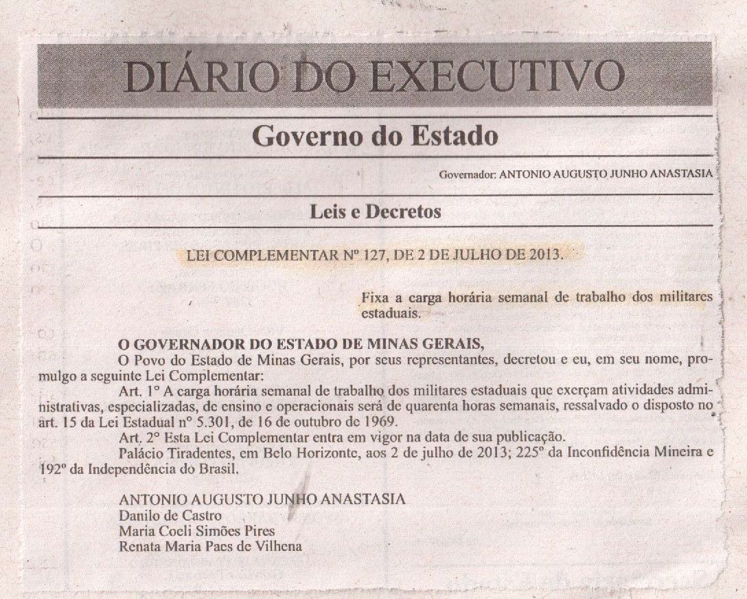 Diario do executivo